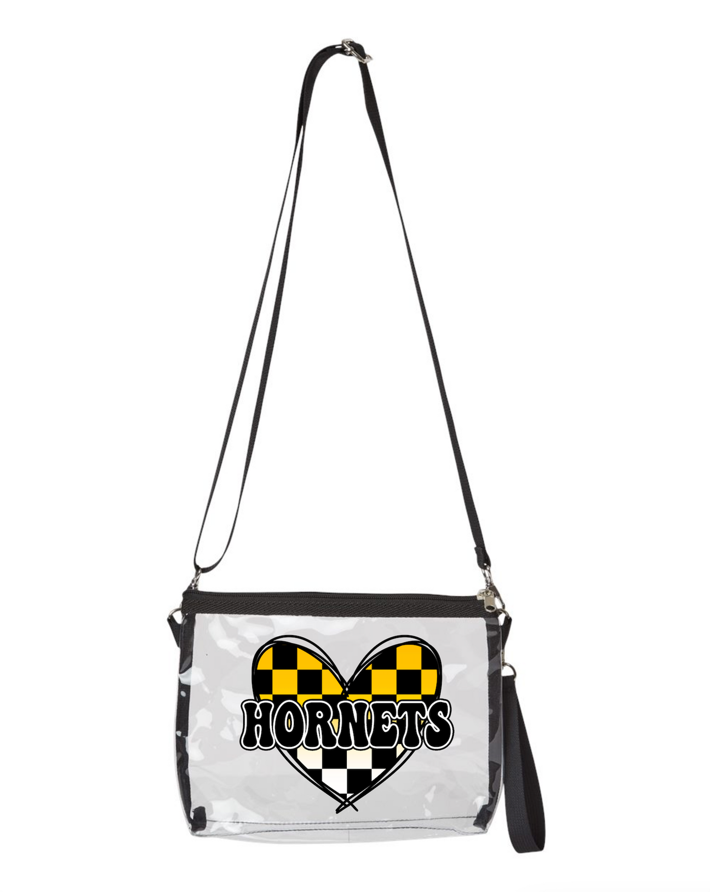Gatesville Hornets Clear Purse - Checkered